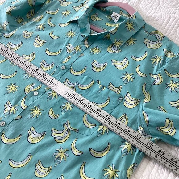 Quite Storm Surf Shop Banana Split Button Down Mens shirt size XL - Picture 10 of 14